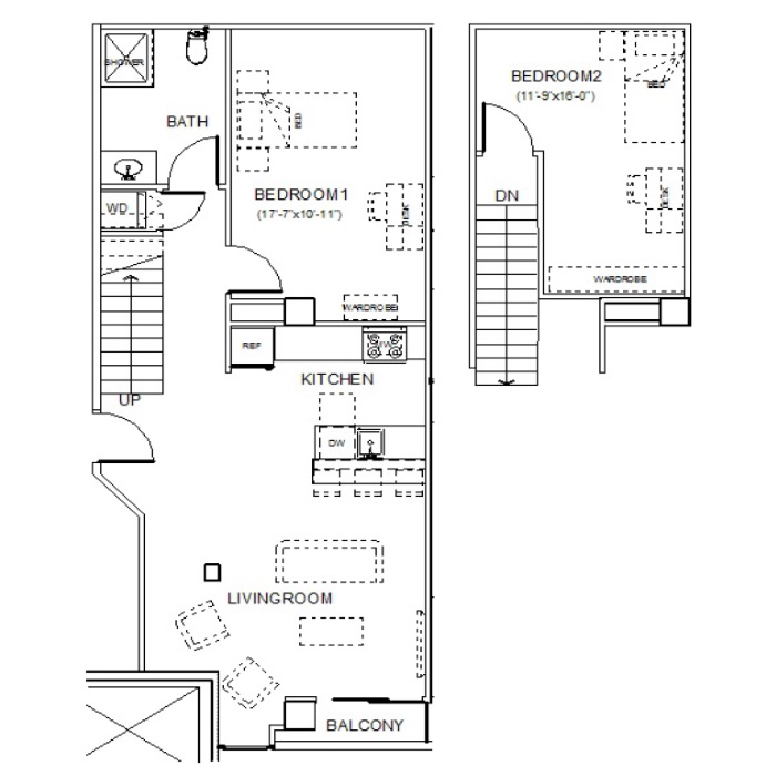 Towers on state madison B6 Loft